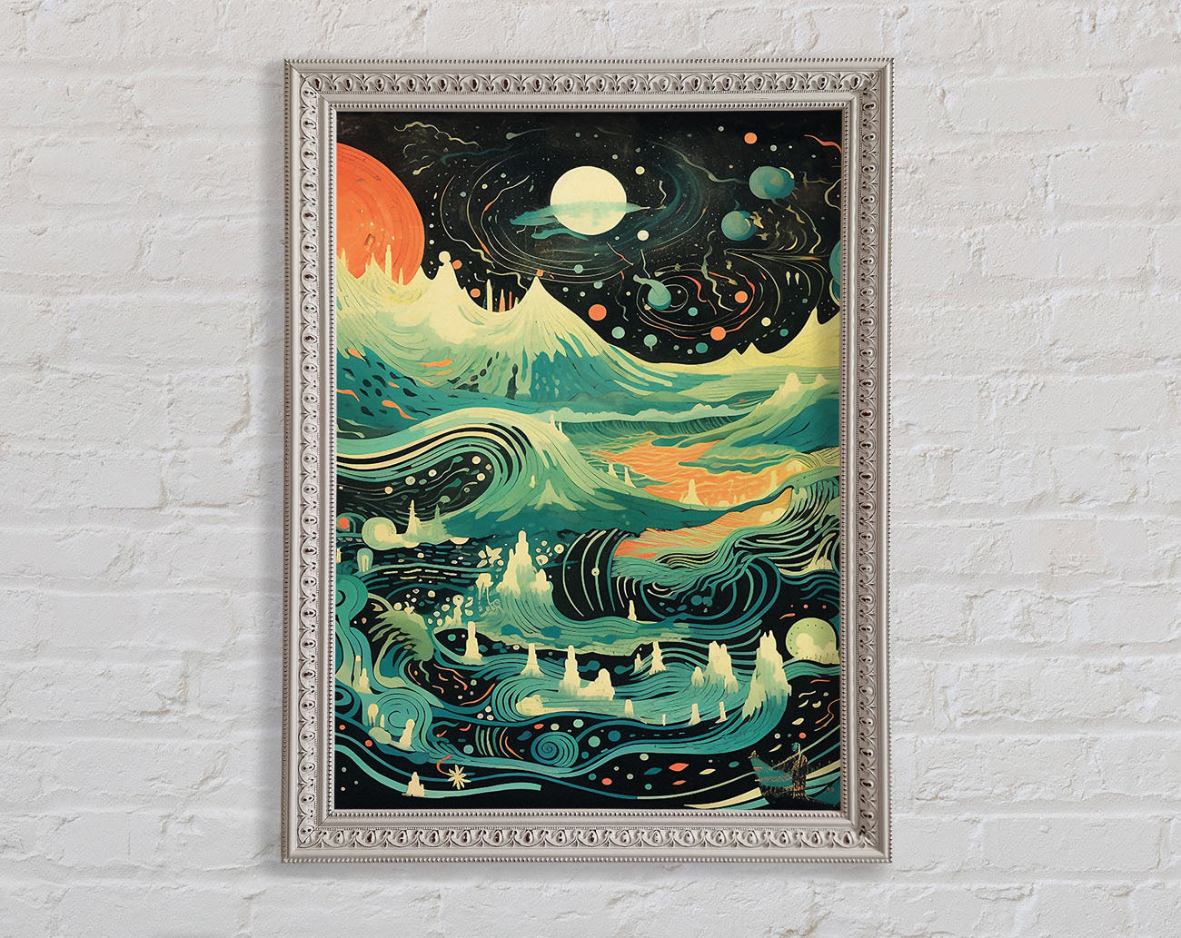 Cosmic Land Framed Print