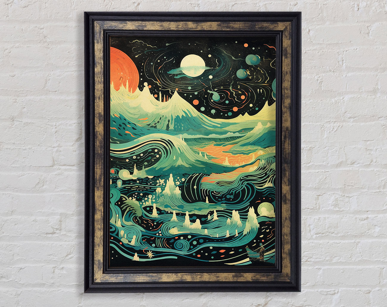 Cosmic Land Framed Print