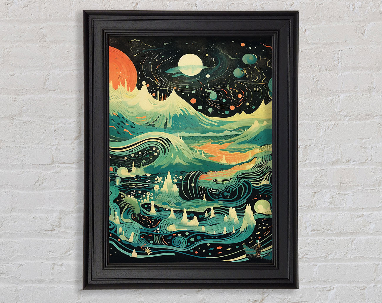 Cosmic Land Framed Print