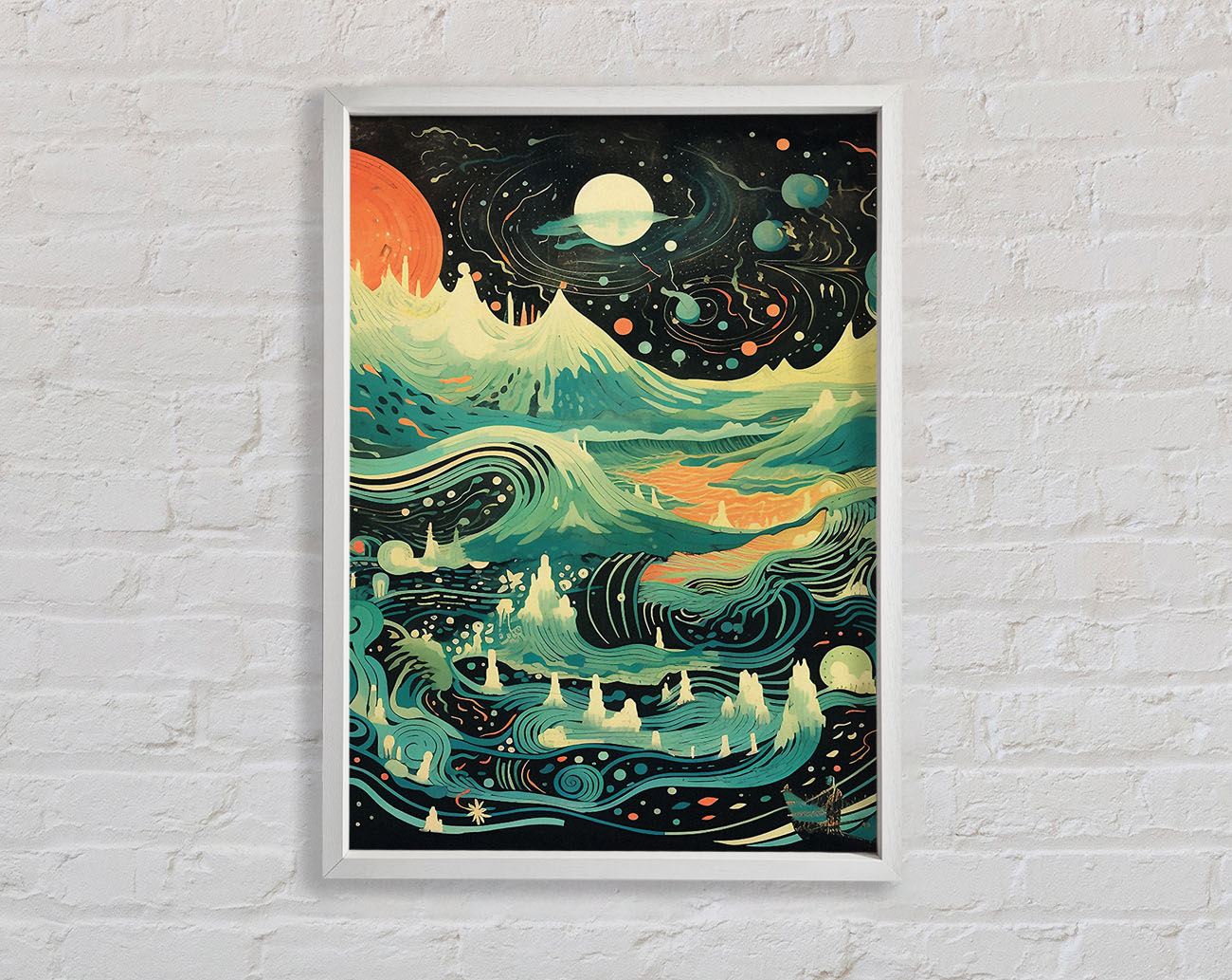 Cosmic Land Framed Print