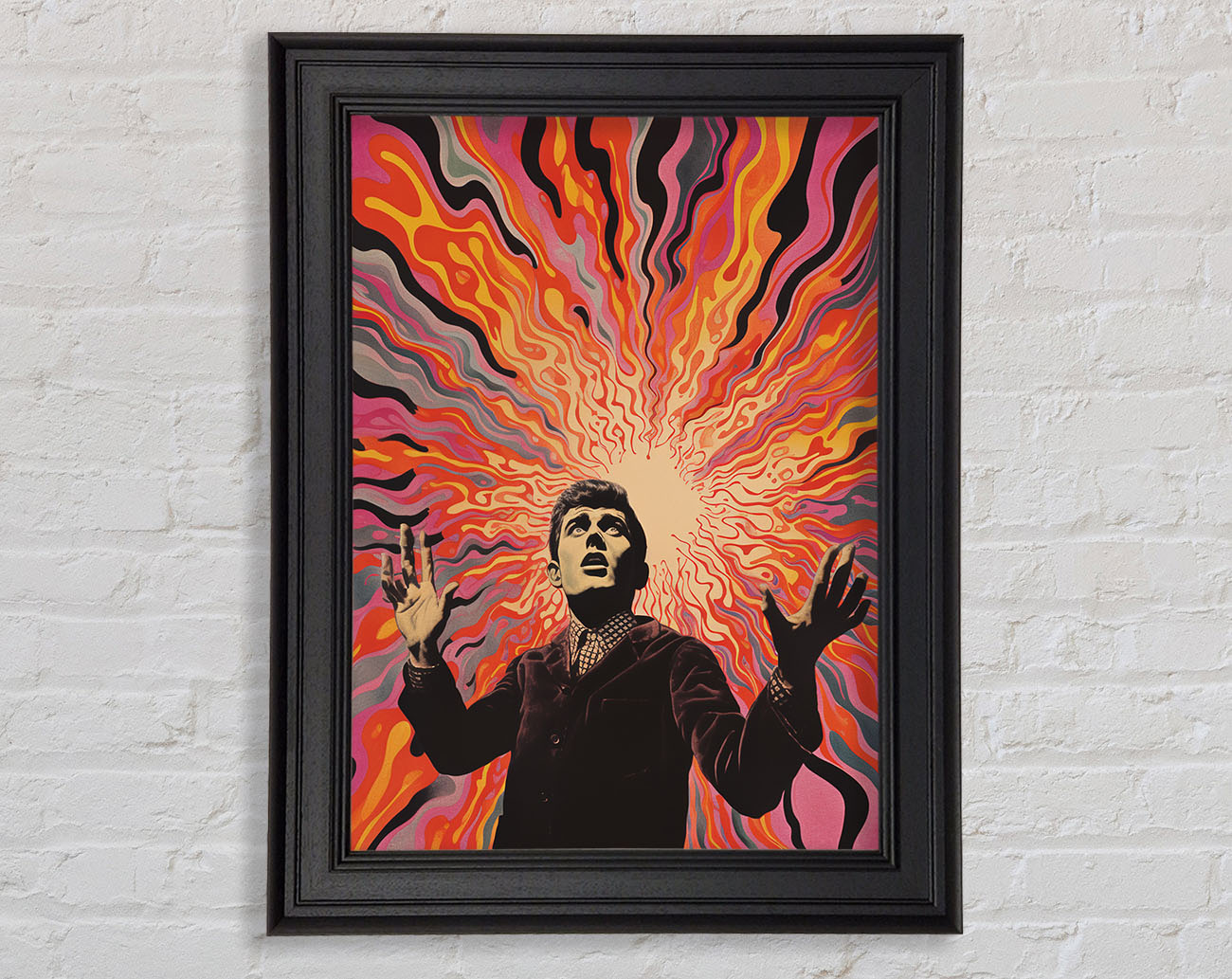 Explosion Of Thought Framed Print