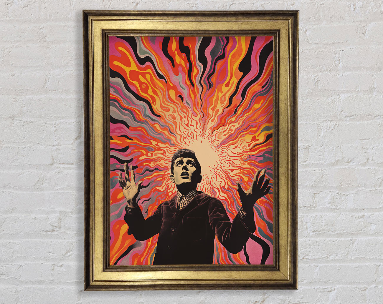 Explosion Of Thought Framed Print