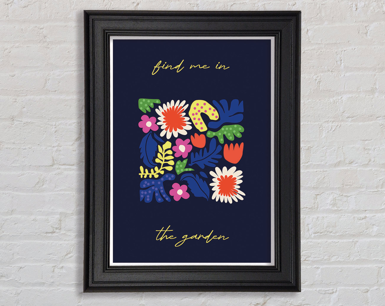 Find Me In The Garden Boho Framed Print