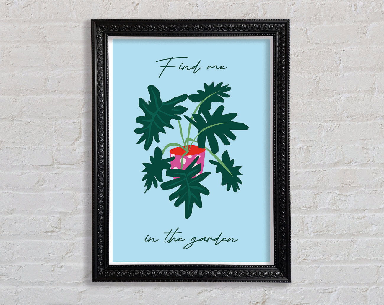 Find Me In The Garden Framed Print
