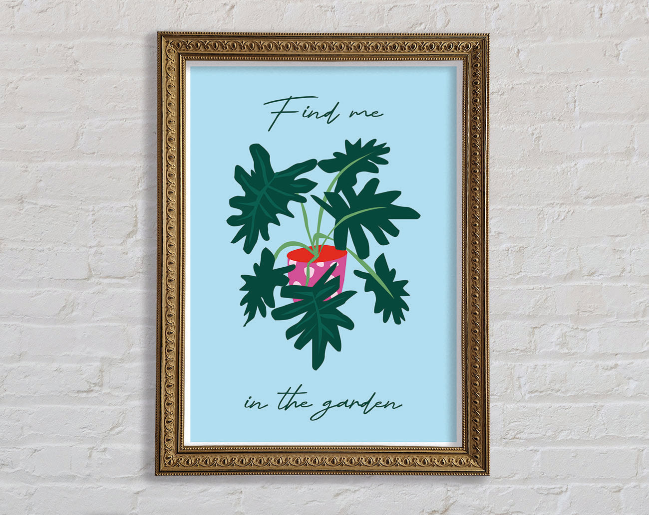 Find Me In The Garden Framed Print