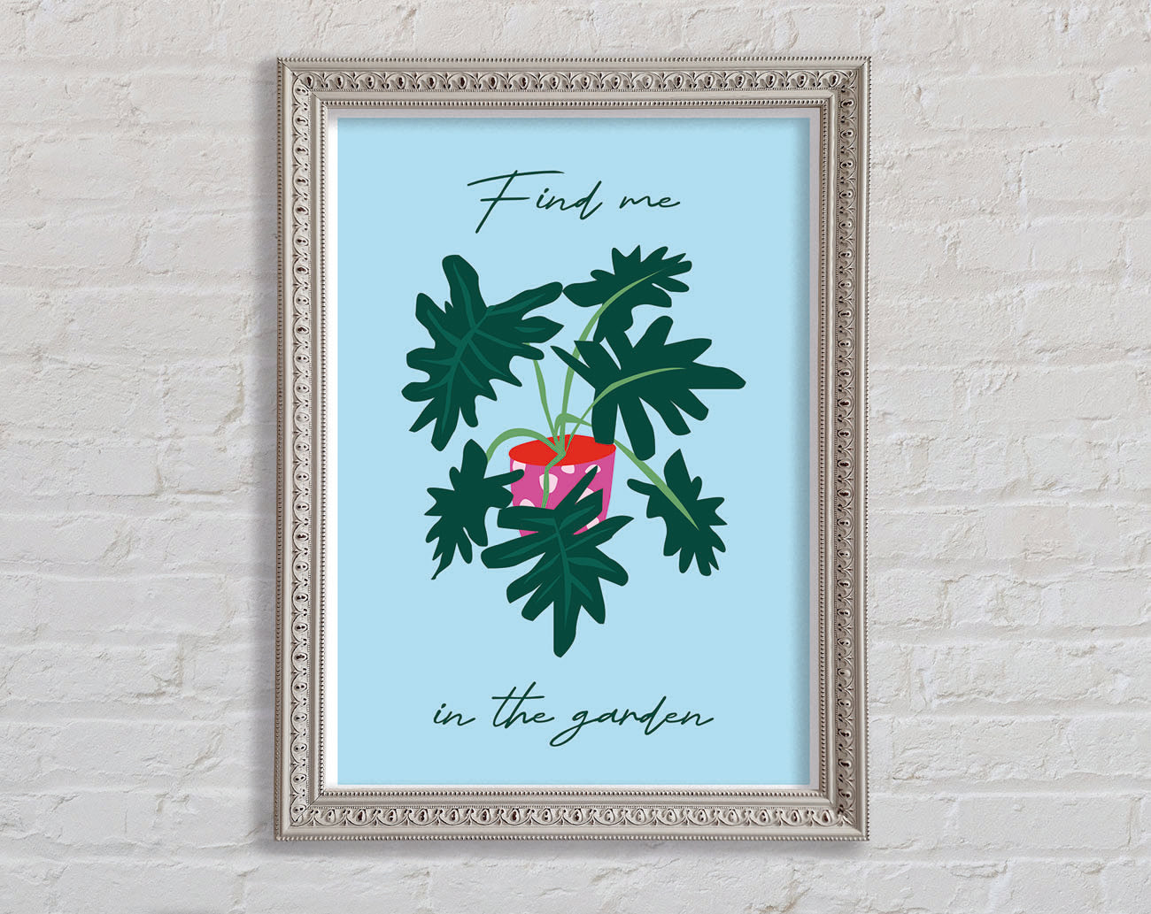 Find Me In The Garden Framed Print