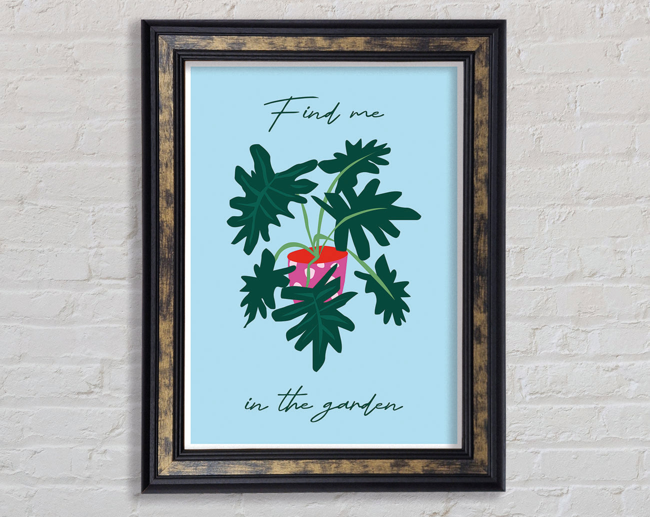 Find Me In The Garden Framed Print