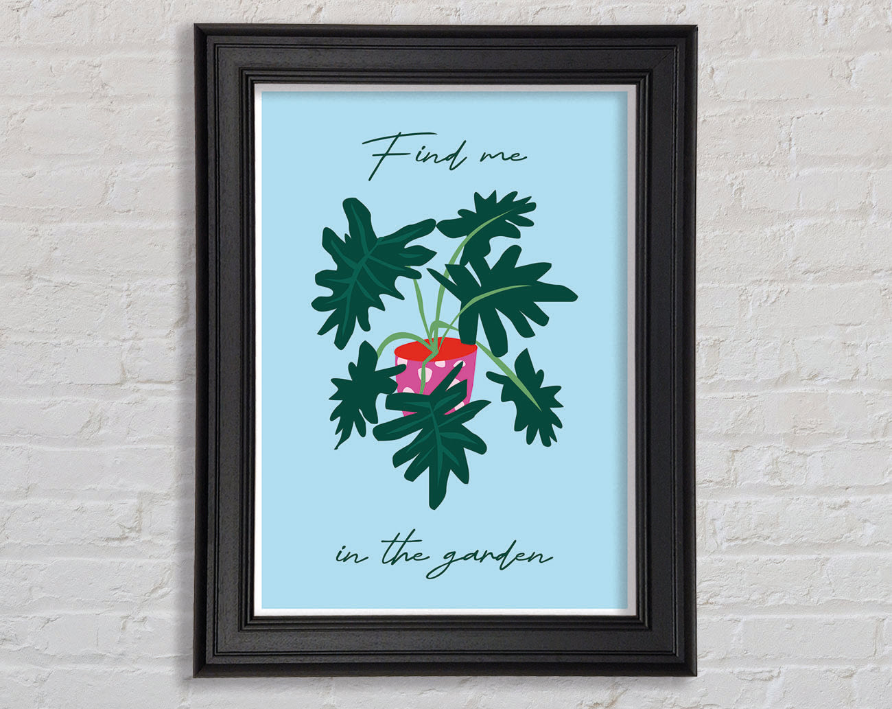 Find Me In The Garden Framed Print