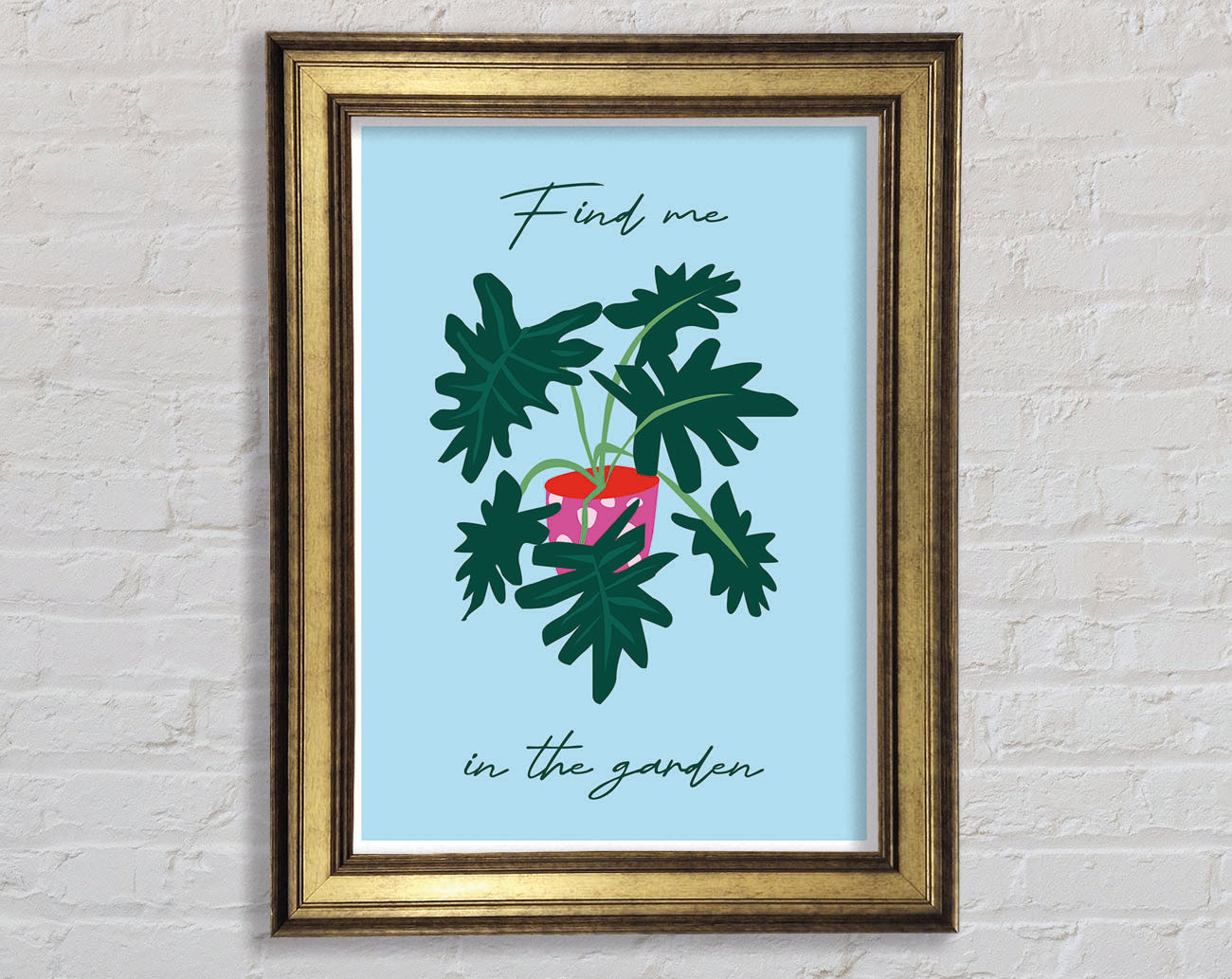Find Me In The Garden Framed Print