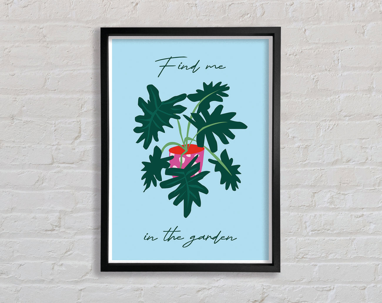 Find Me In The Garden Framed Print