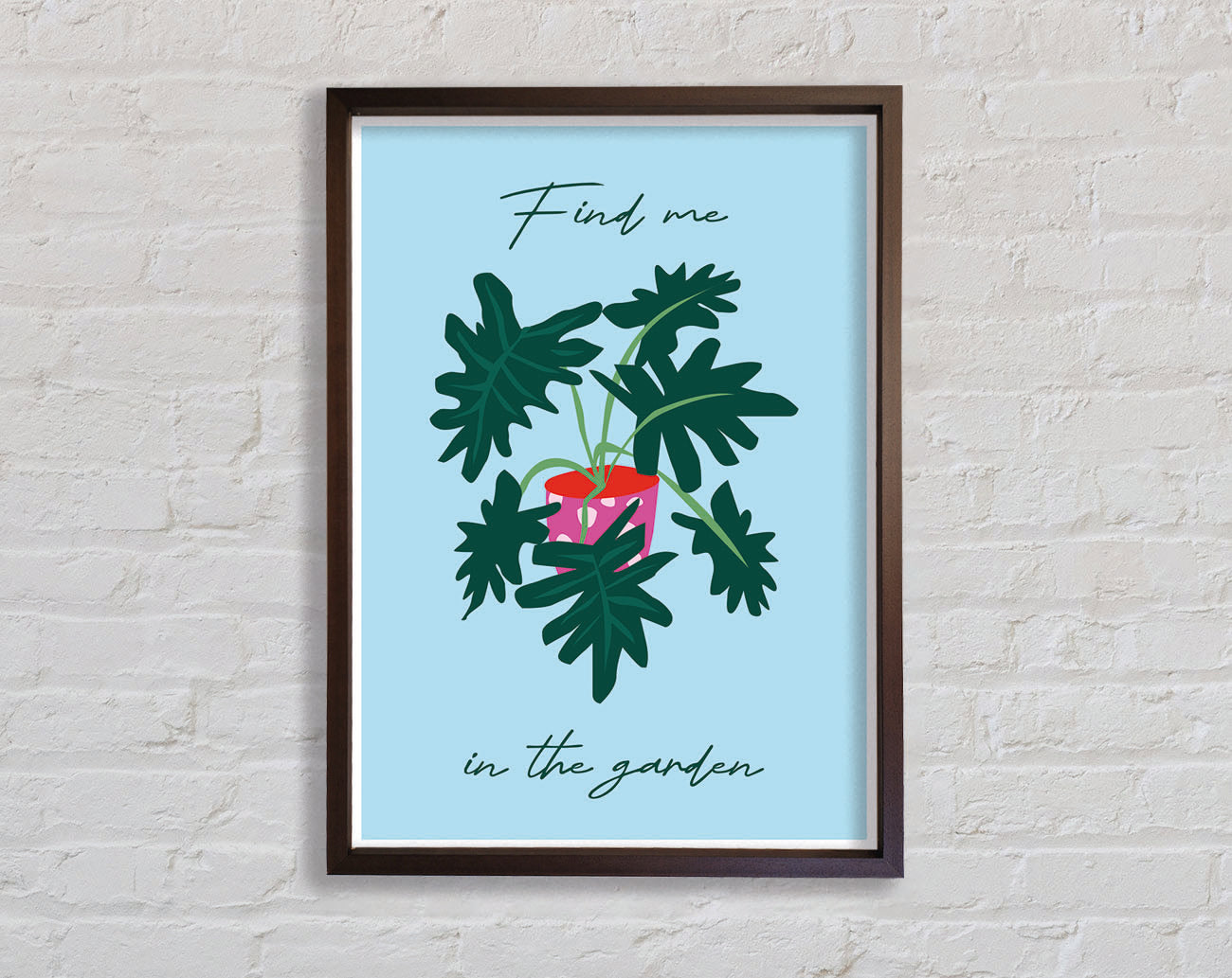Find Me In The Garden Framed Print
