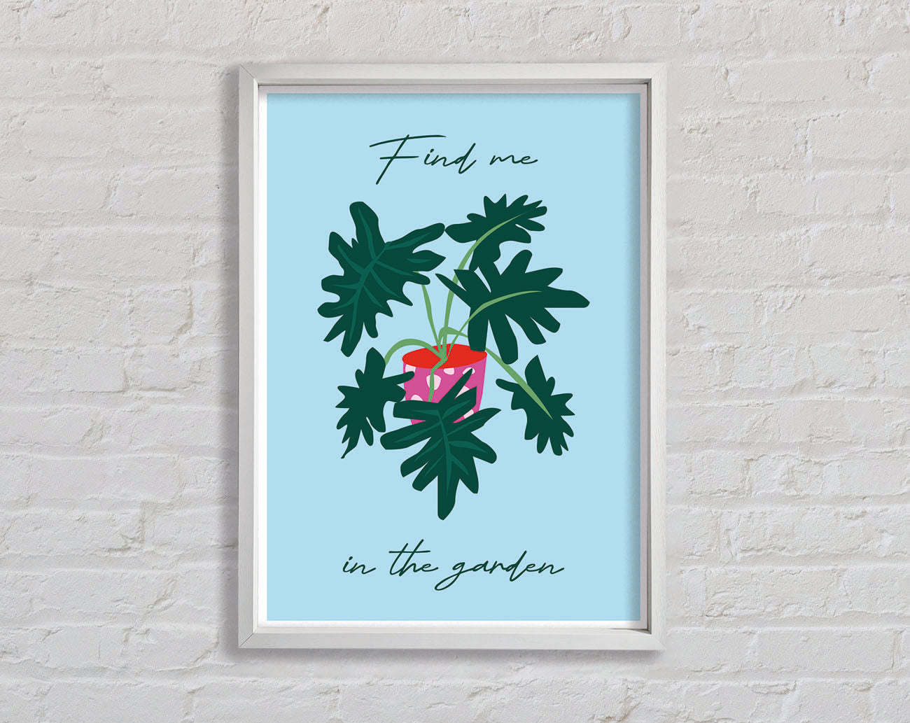 Find Me In The Garden Framed Print
