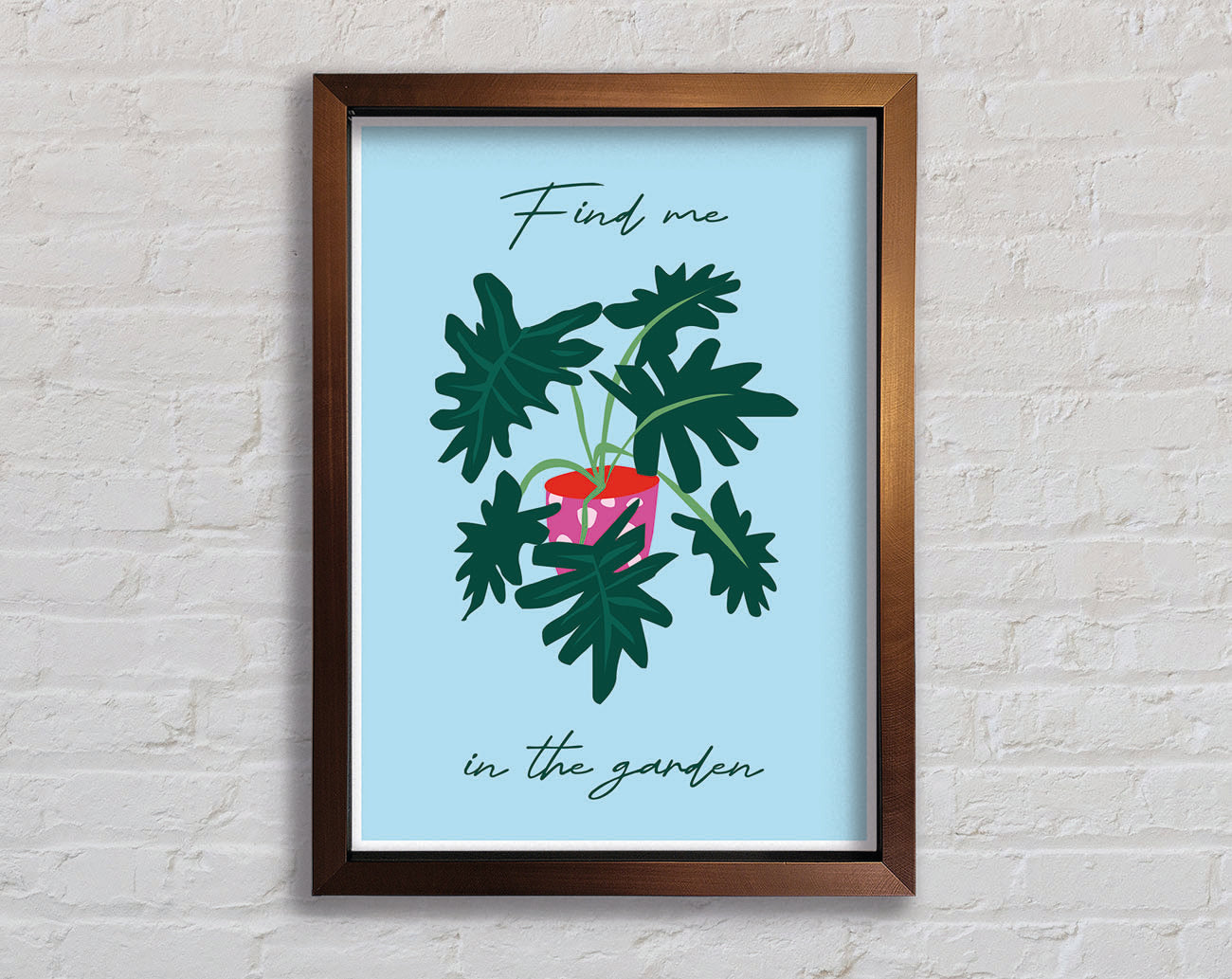 Find Me In The Garden Framed Print