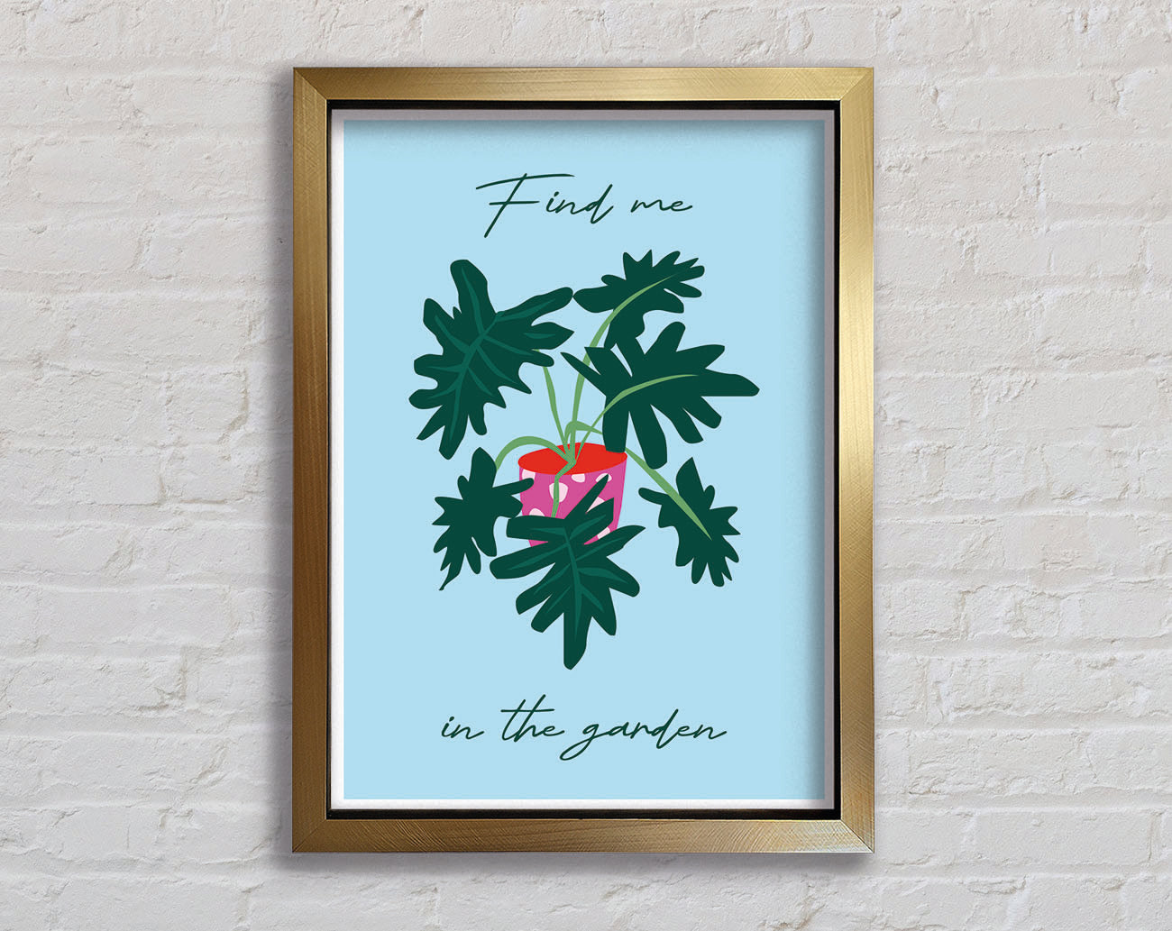 Find Me In The Garden Framed Print