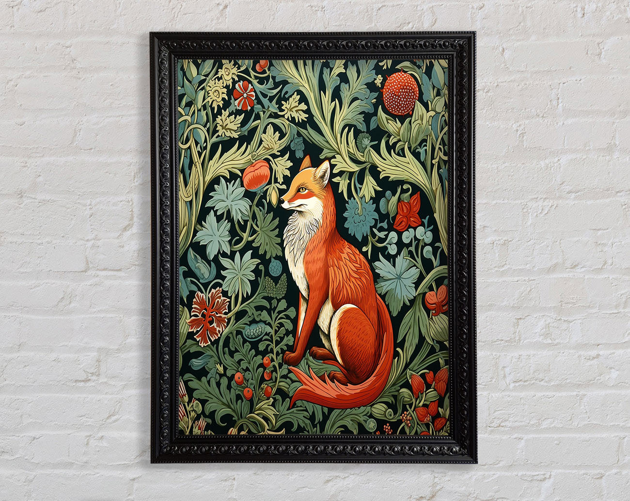 Fox Garden Framed Print