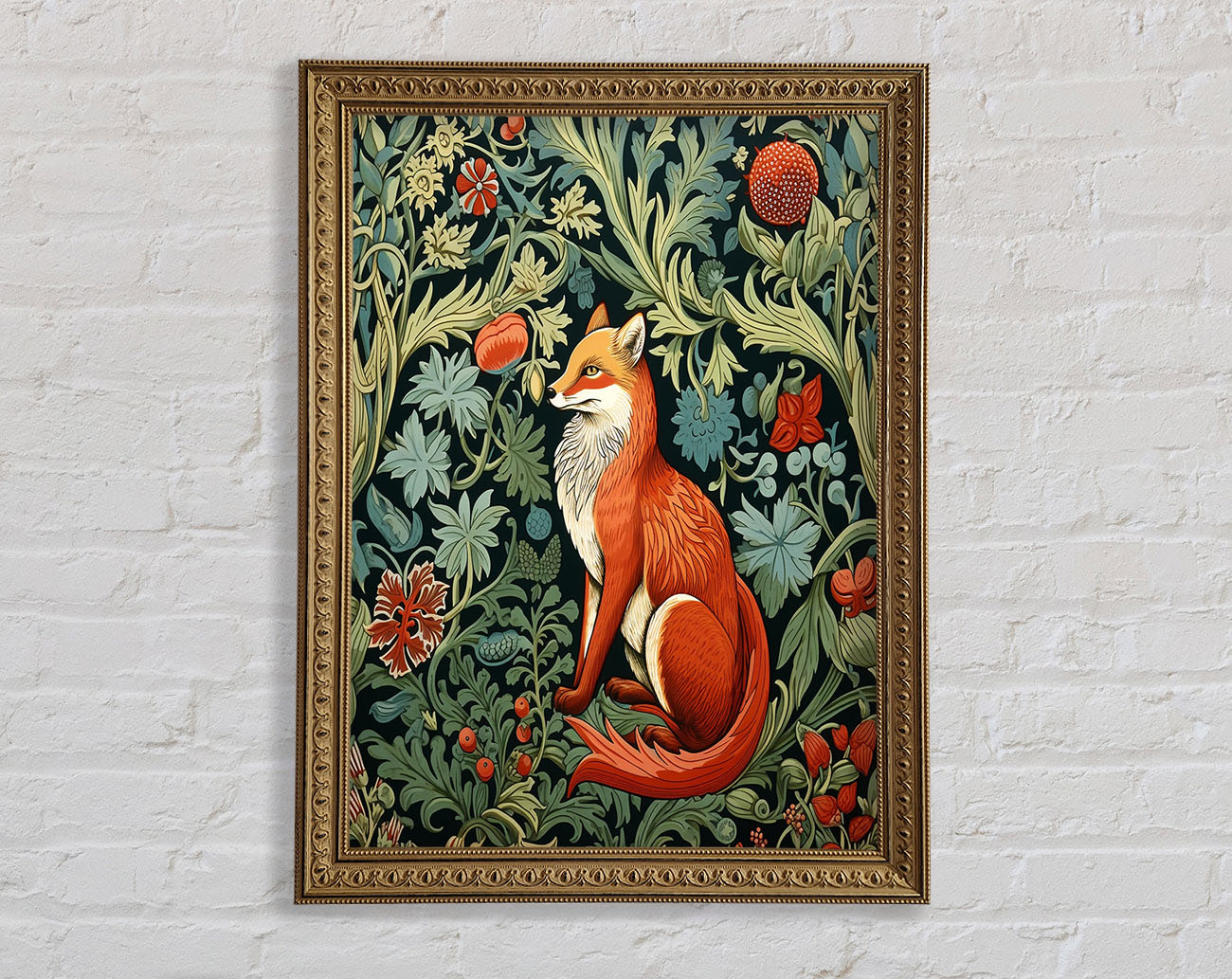 Fox Garden Framed Print