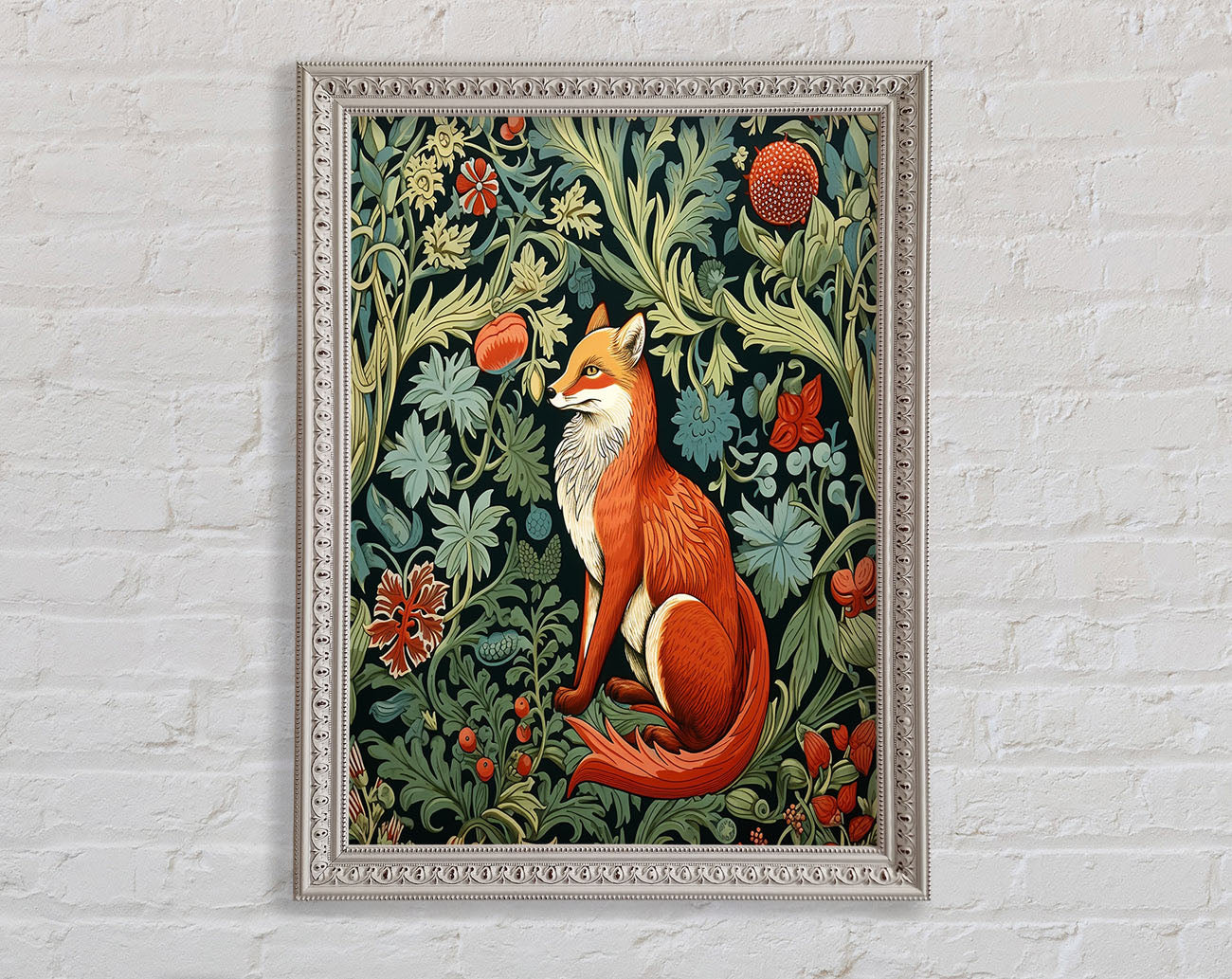 Fox Garden Framed Print