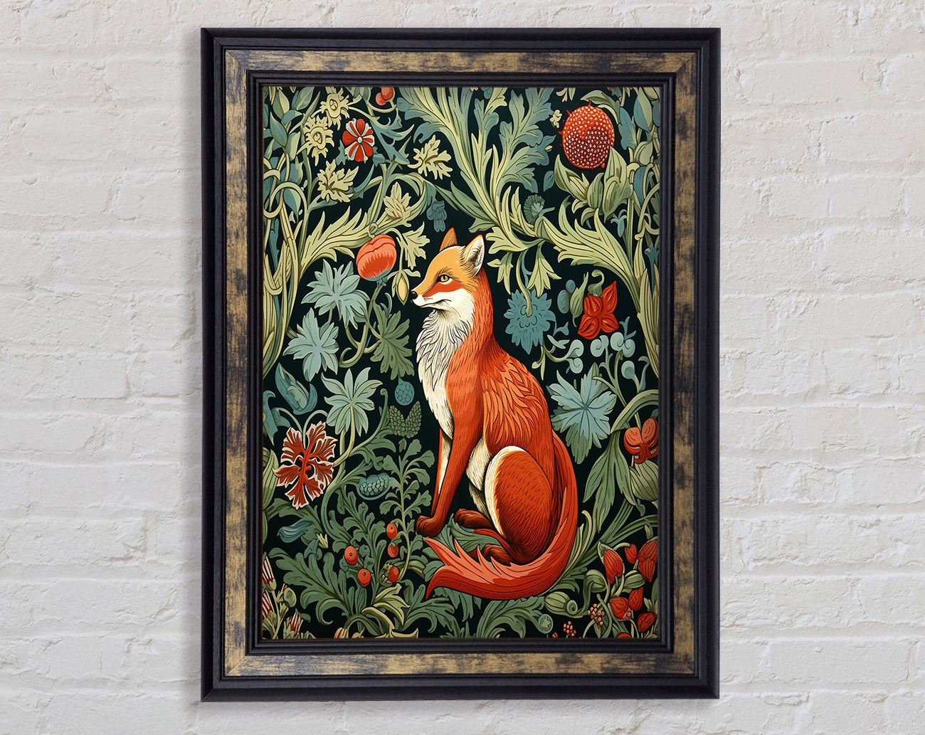 Fox Garden Framed Print