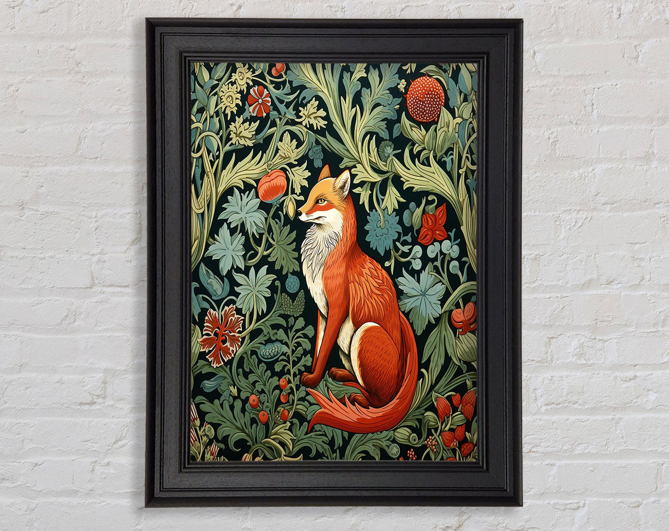 Fox Garden Framed Print