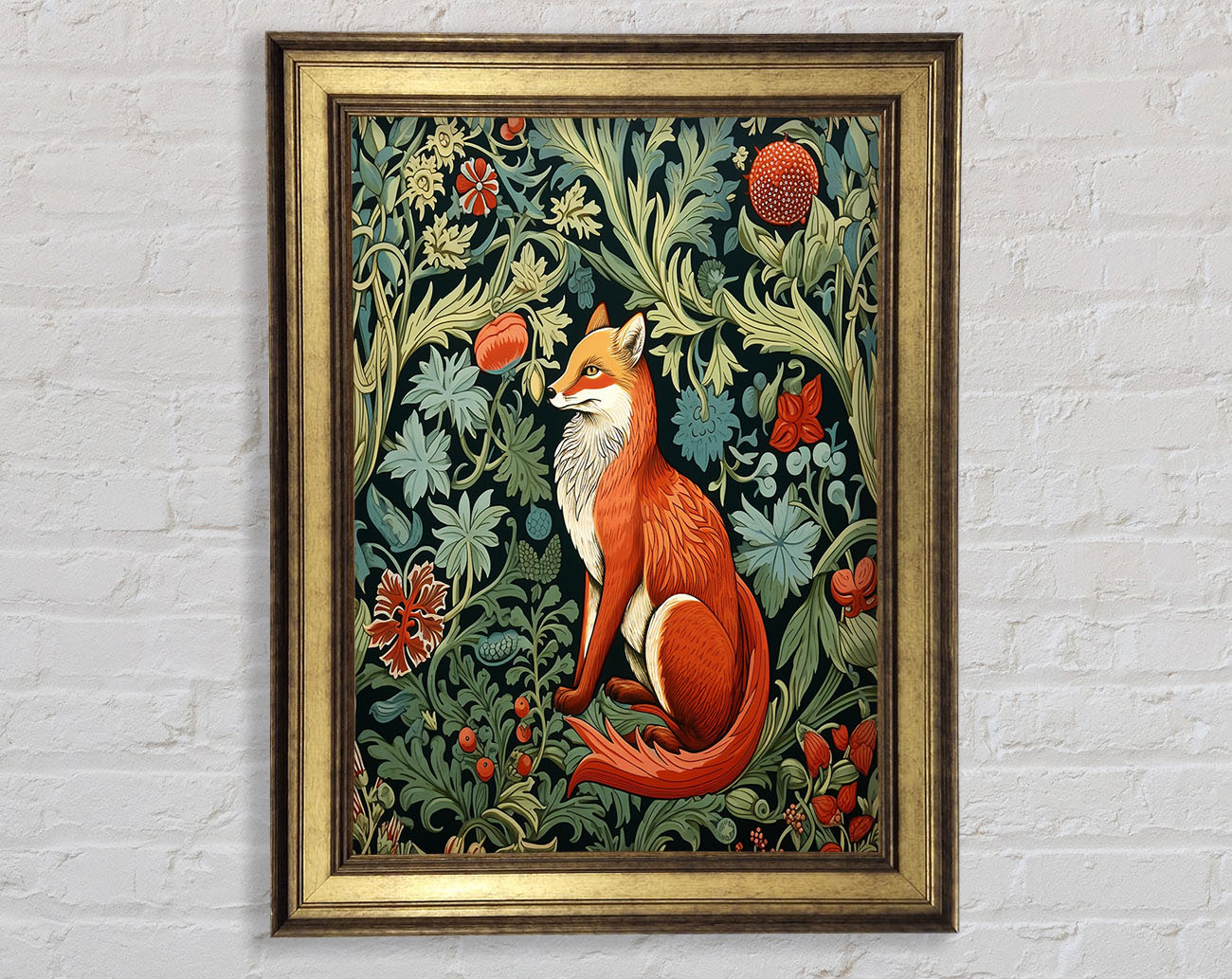 Fox Garden Framed Print