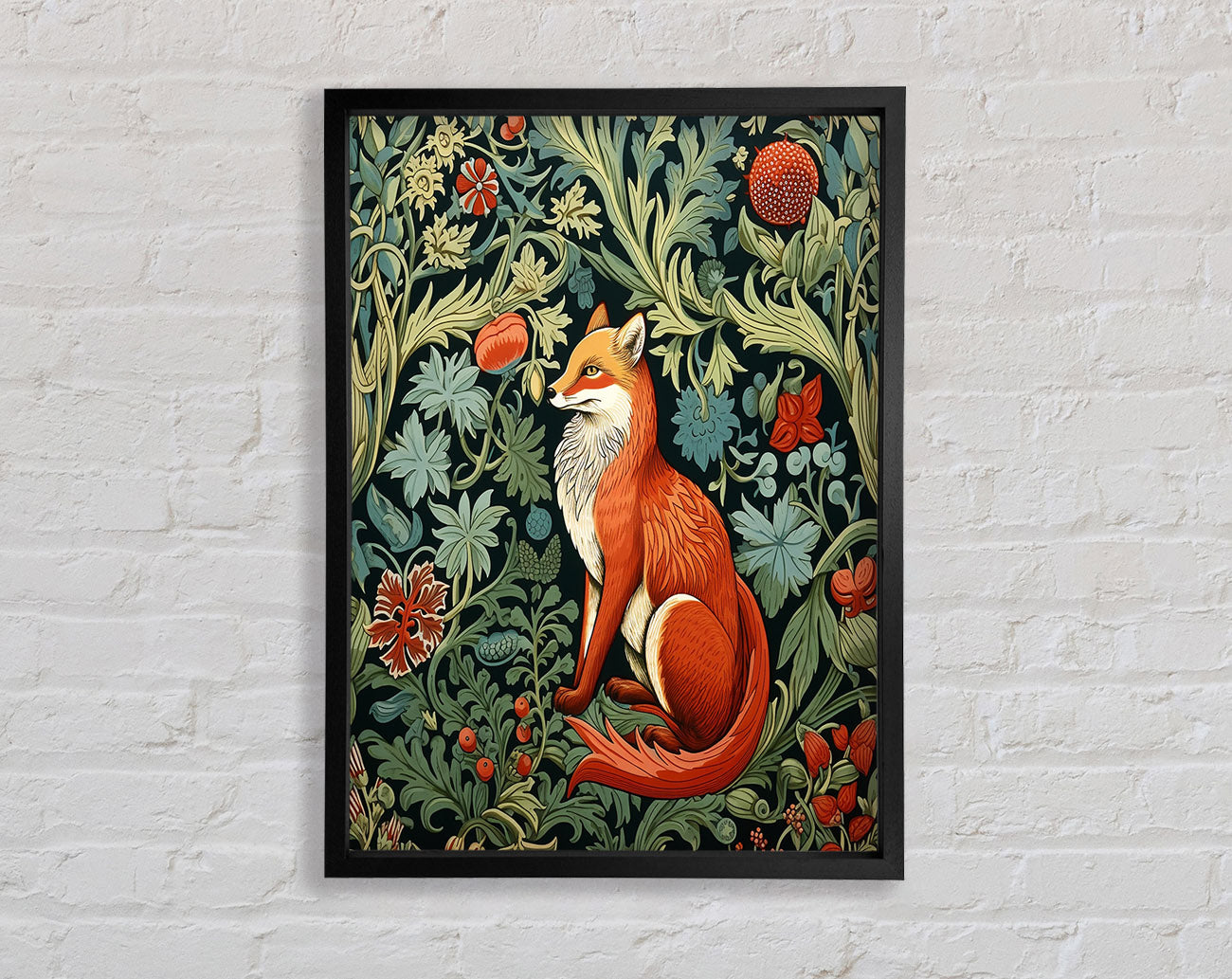 Fox Garden Framed Print