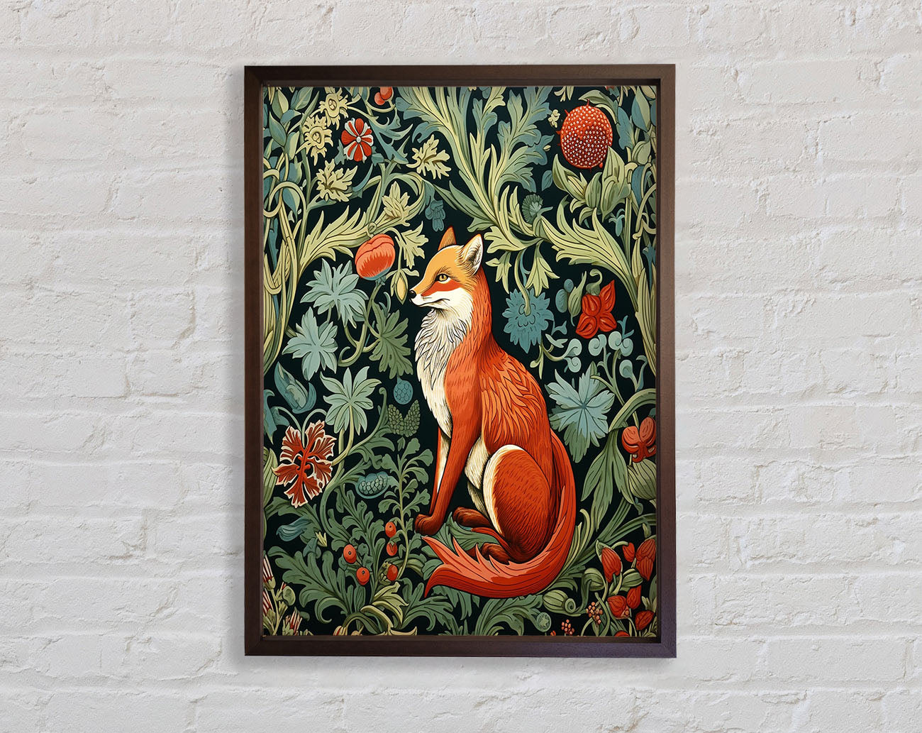Fox Garden Framed Print