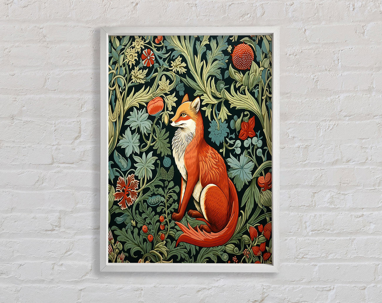 Fox Garden Framed Print