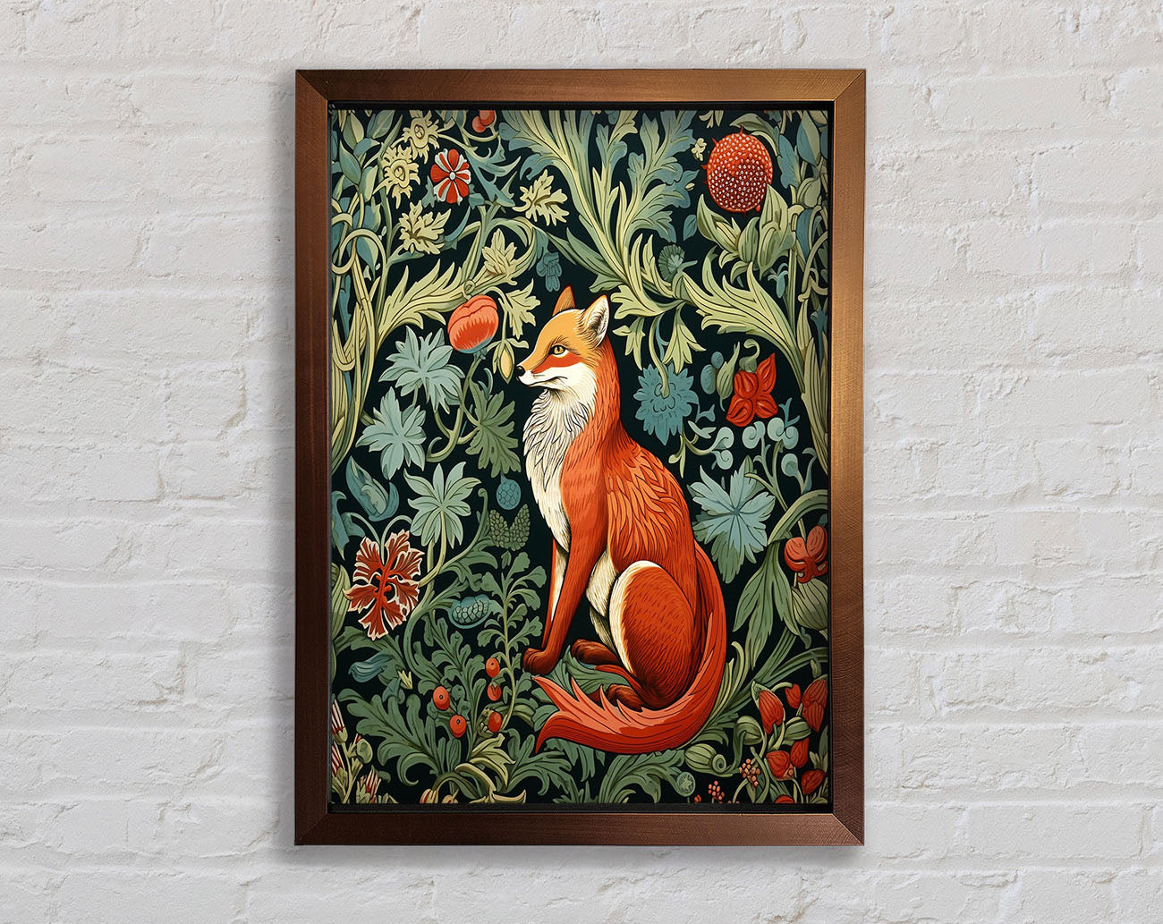 Fox Garden Framed Print