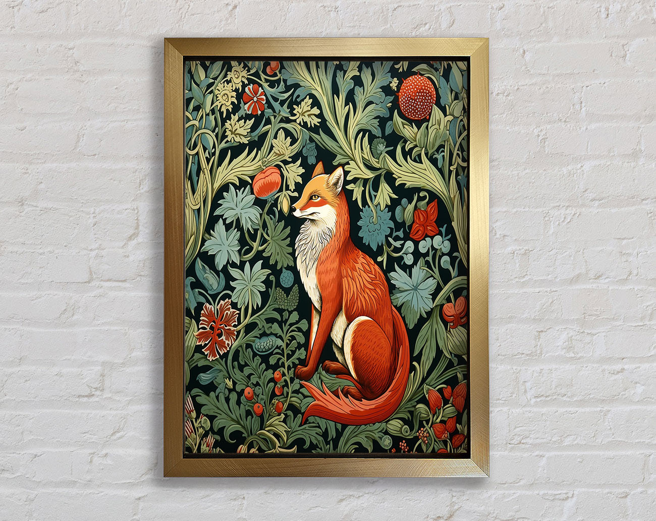 Fox Garden Framed Print