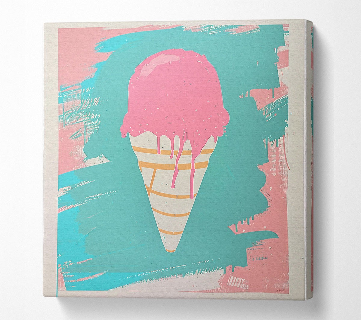 Melting Pink Dream Canvas Print