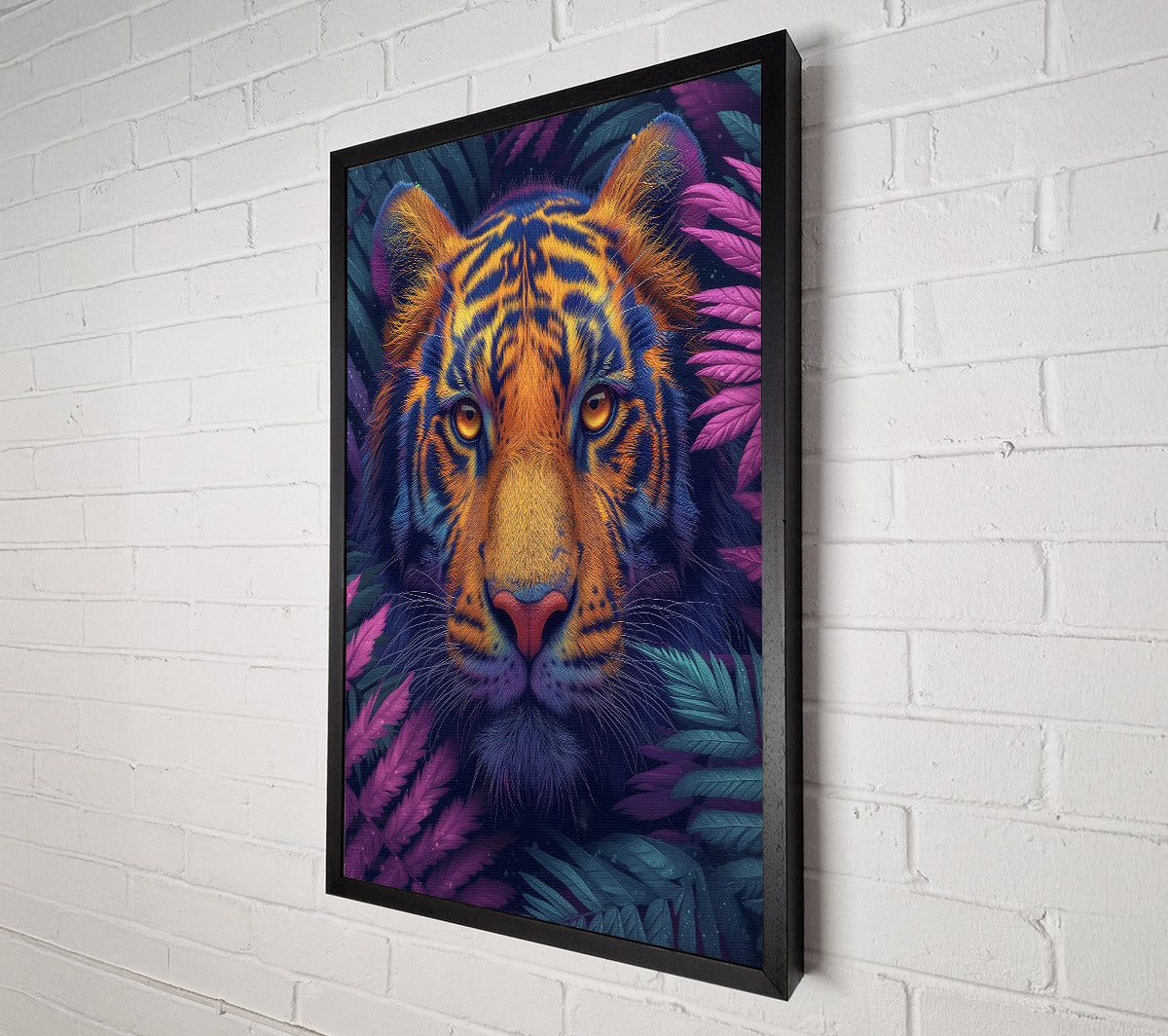 Purple Tiger'S Gaze Canvas Wall Art
