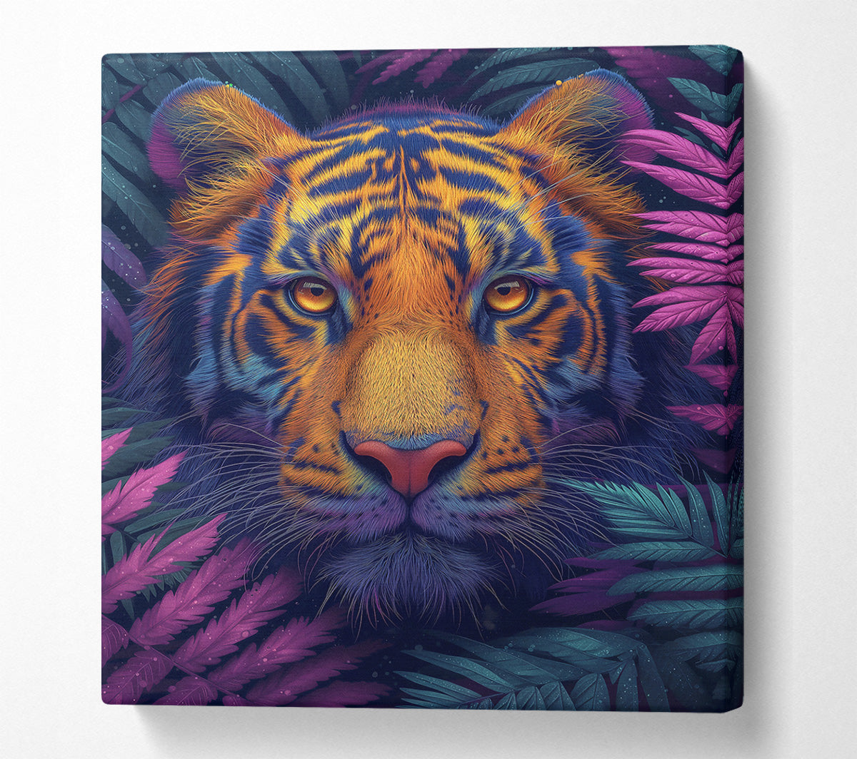 Purple Tiger'S Gaze Canvas Wall Art