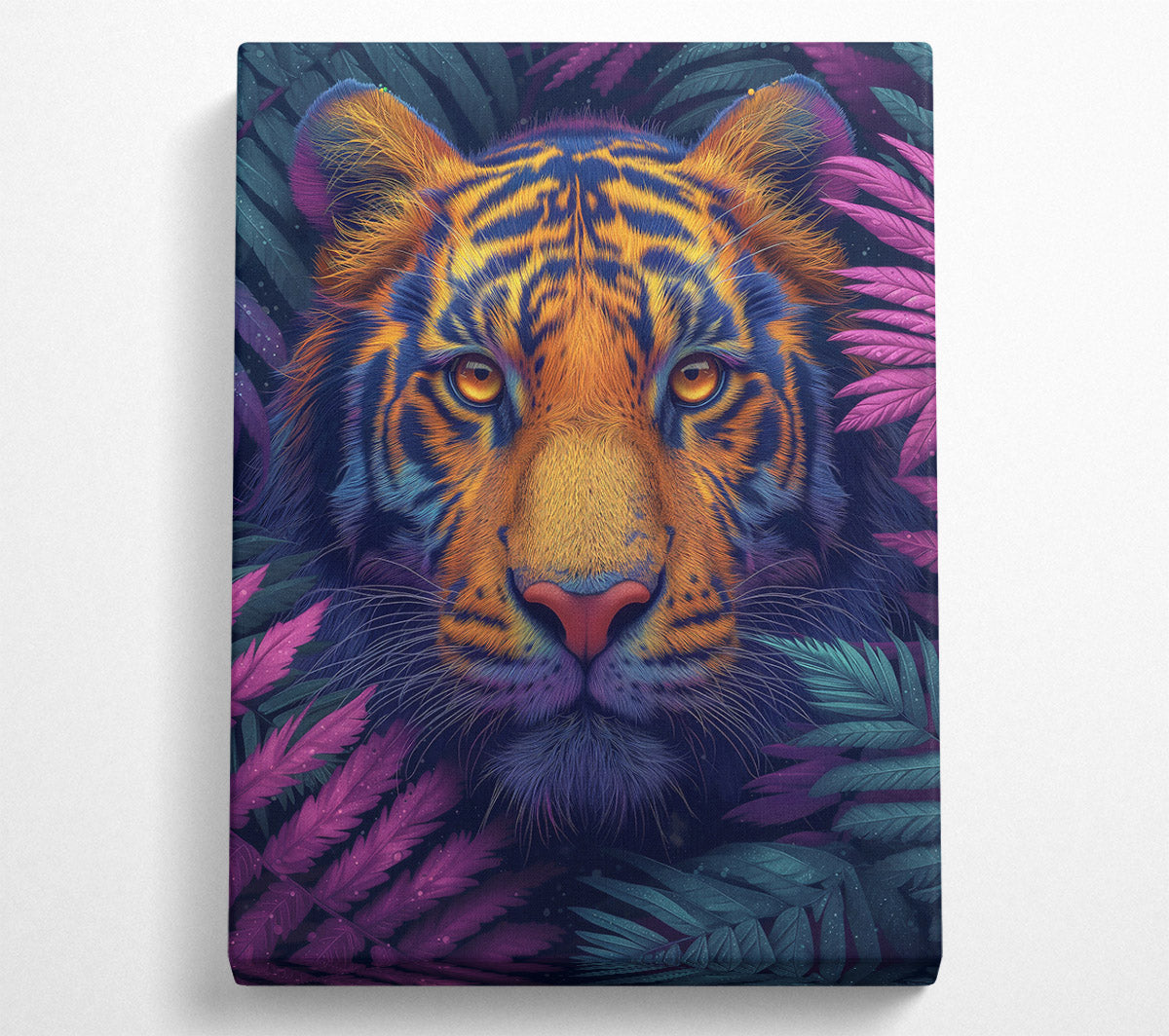 Purple Tiger'S Gaze Canvas Wall Art