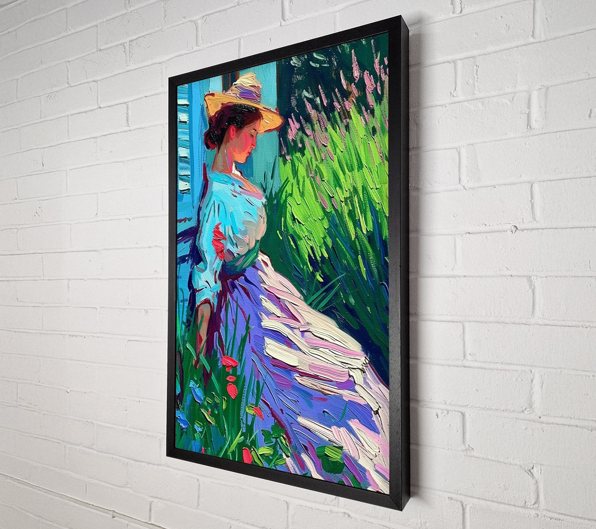 Purple Garden Daydream Canvas Wall Art