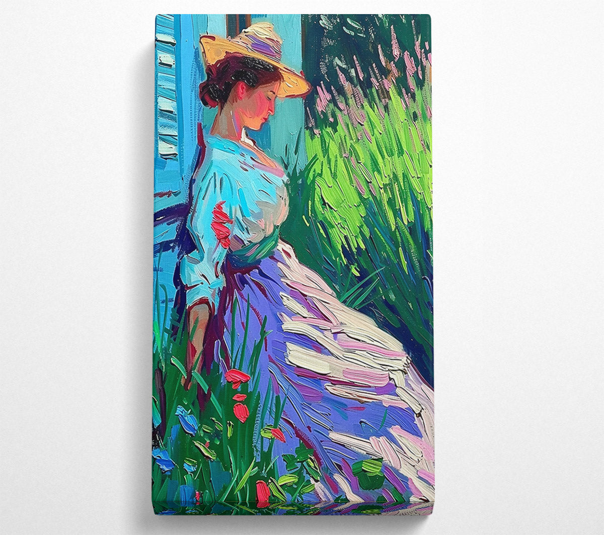 Purple Garden Daydream Canvas Wall Art