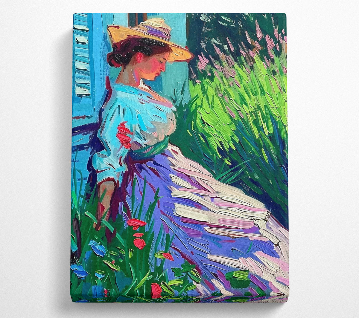Purple Garden Daydream Canvas Wall Art