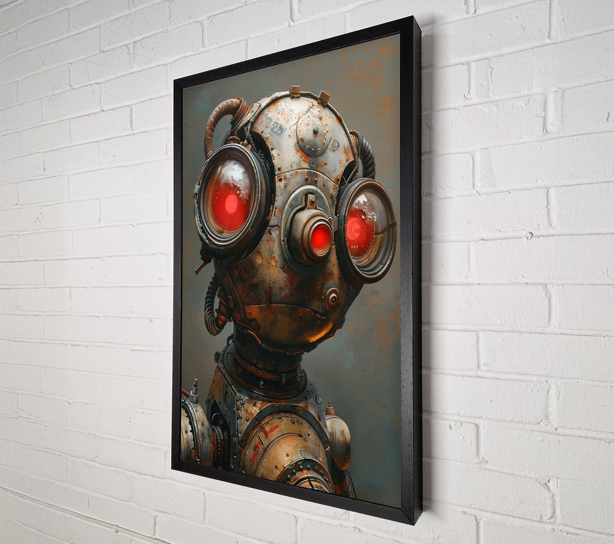 Rusty Red Sentinel Canvas Wall Art