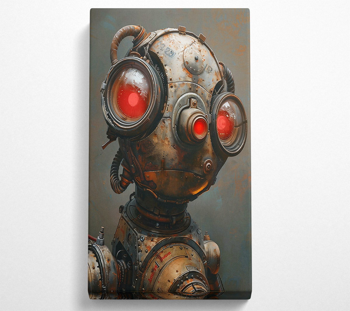 Rusty Red Sentinel Canvas Wall Art