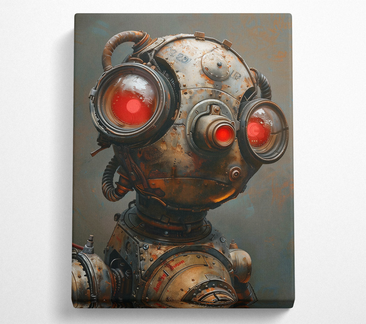 Rusty Red Sentinel Canvas Wall Art