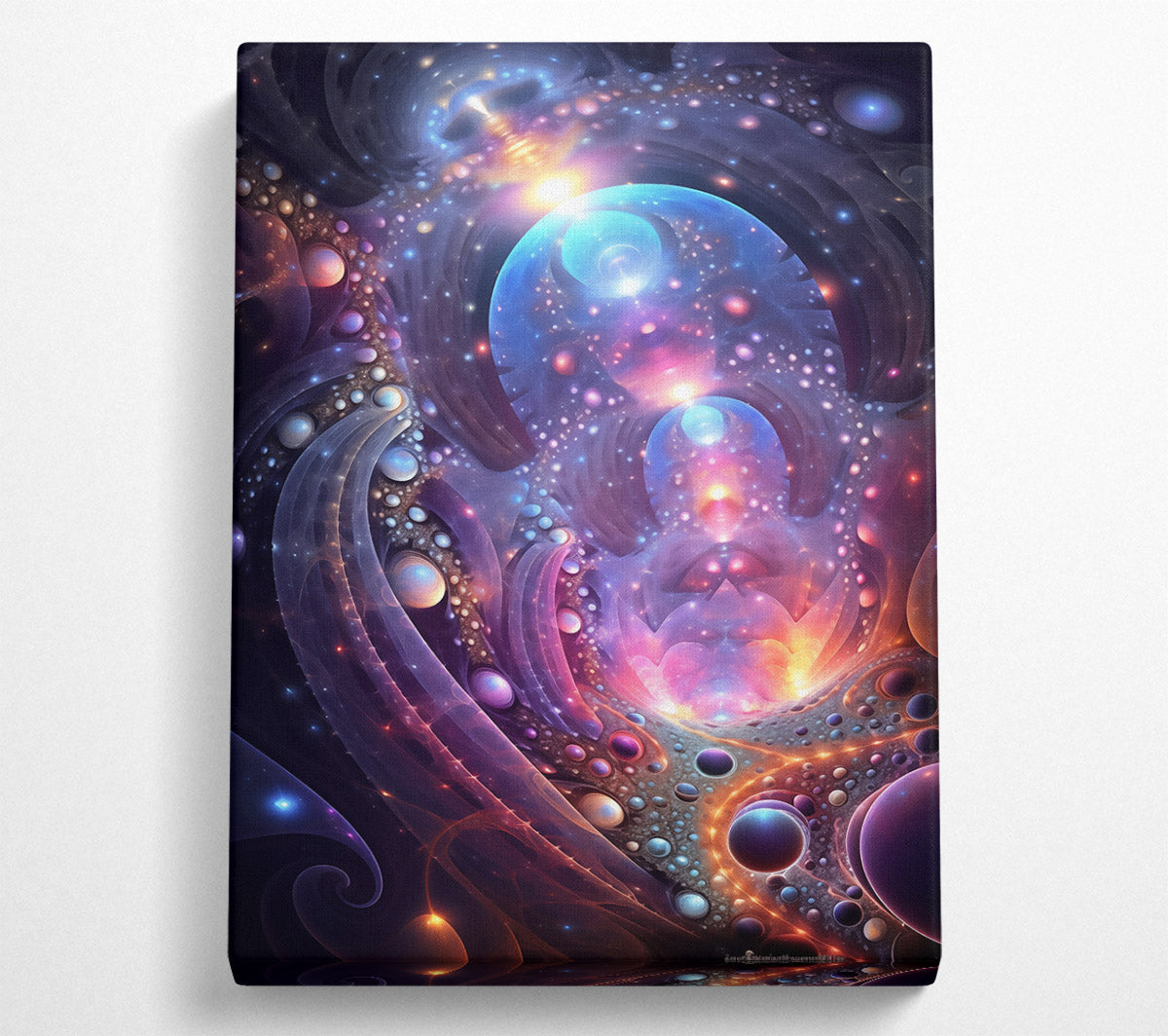 Purple Cosmic Dreamscape Canvas Wall Art