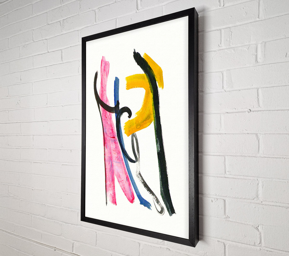 Yellow Swirling Dance Canvas Wall Art