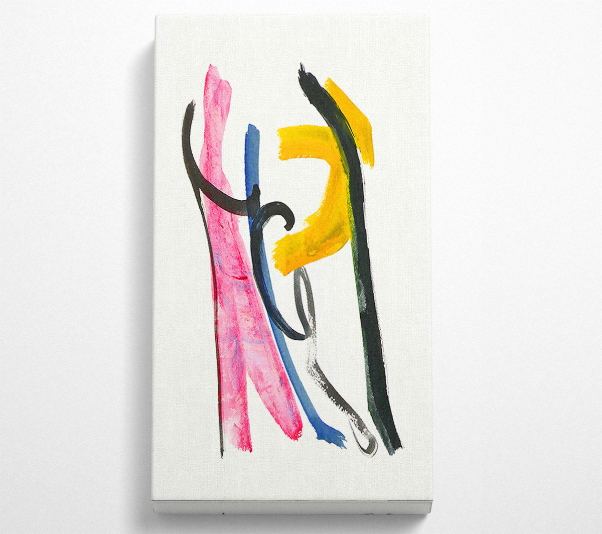 Yellow Swirling Dance Canvas Wall Art