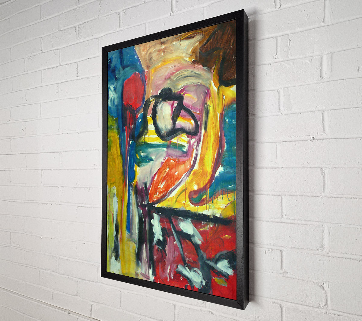 Yellow And Red Forms Canvas Print