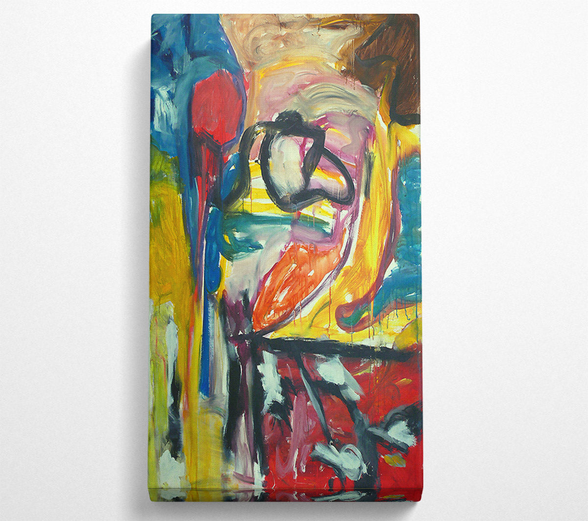 Yellow And Red Forms Canvas Print
