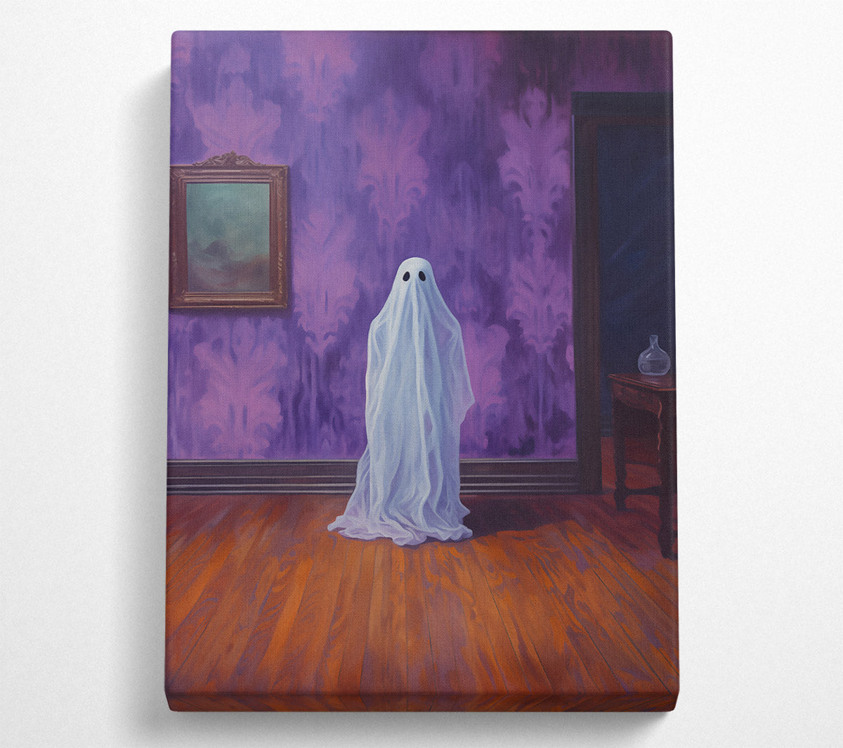 Purple Room Ghost Canvas Wall Art