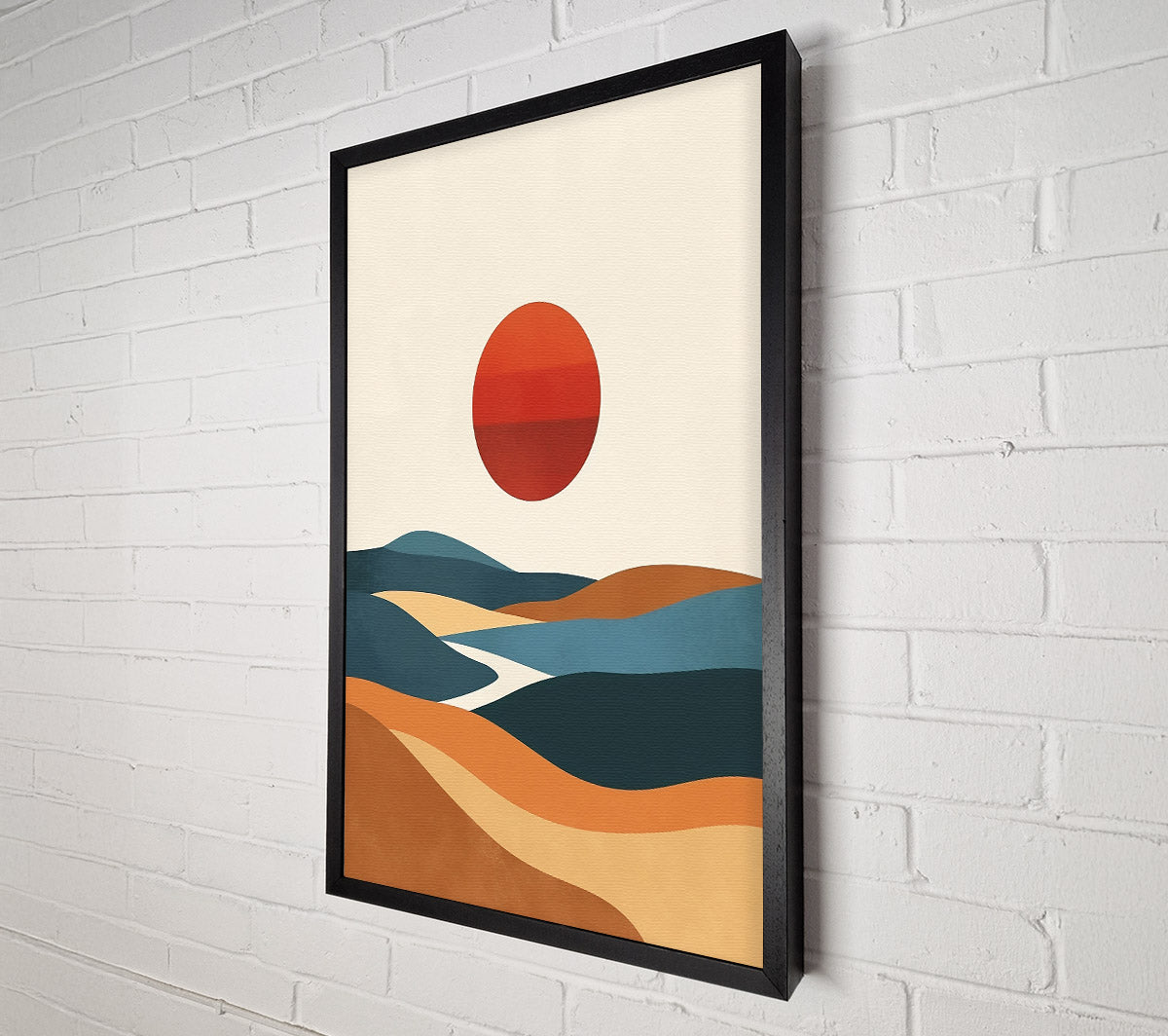 Sunset Over Terracotta Hills Canvas Wall Art