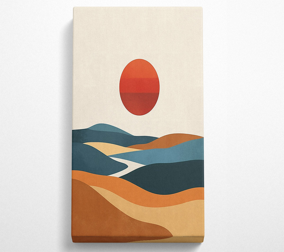 Sunset Over Terracotta Hills Canvas Wall Art