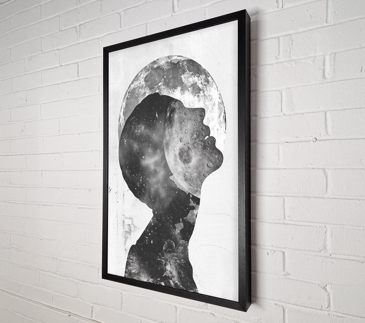Silver Lunar Dream Canvas Wall Art