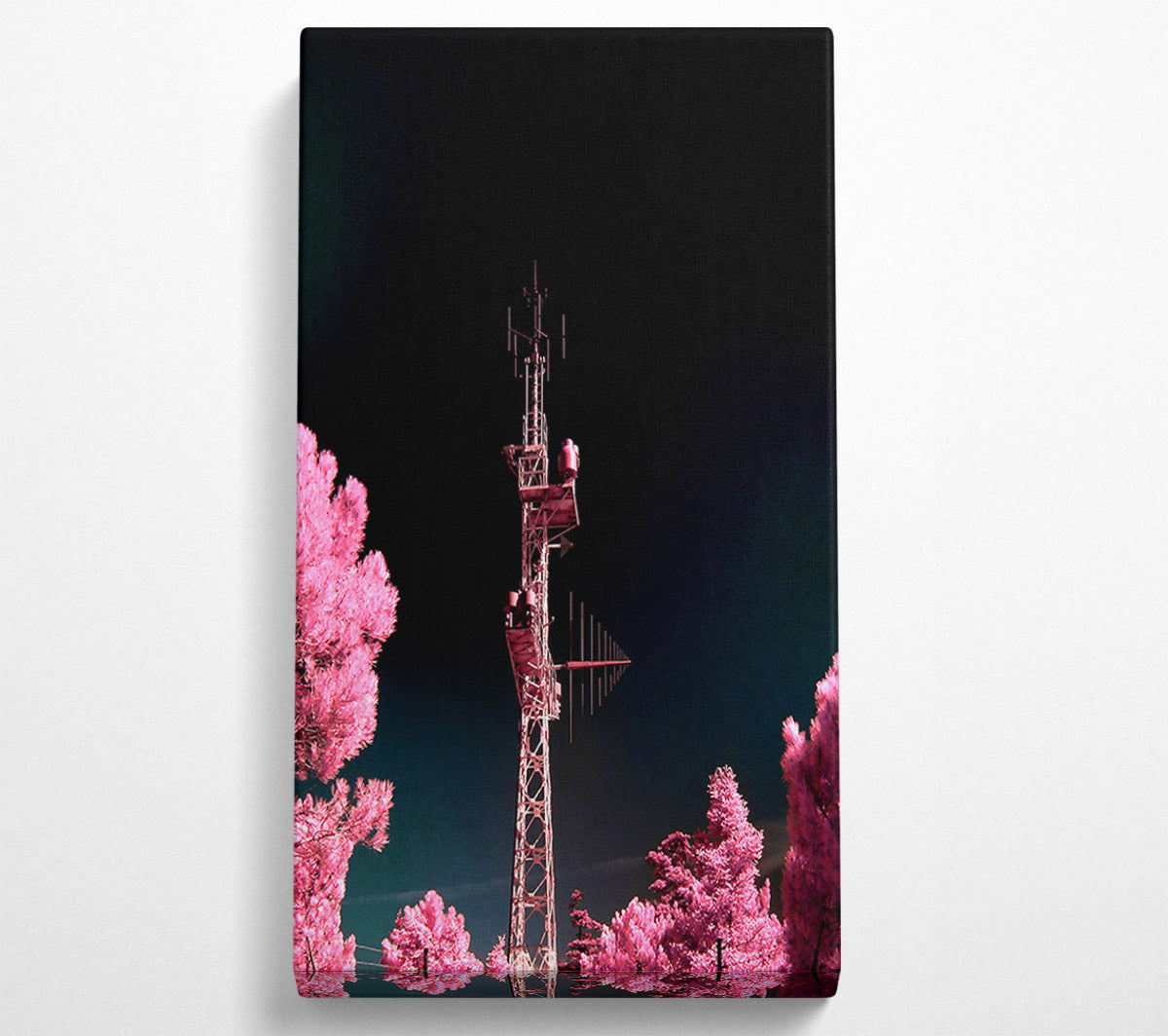 Pink Antenna Forest Canvas Wall Art