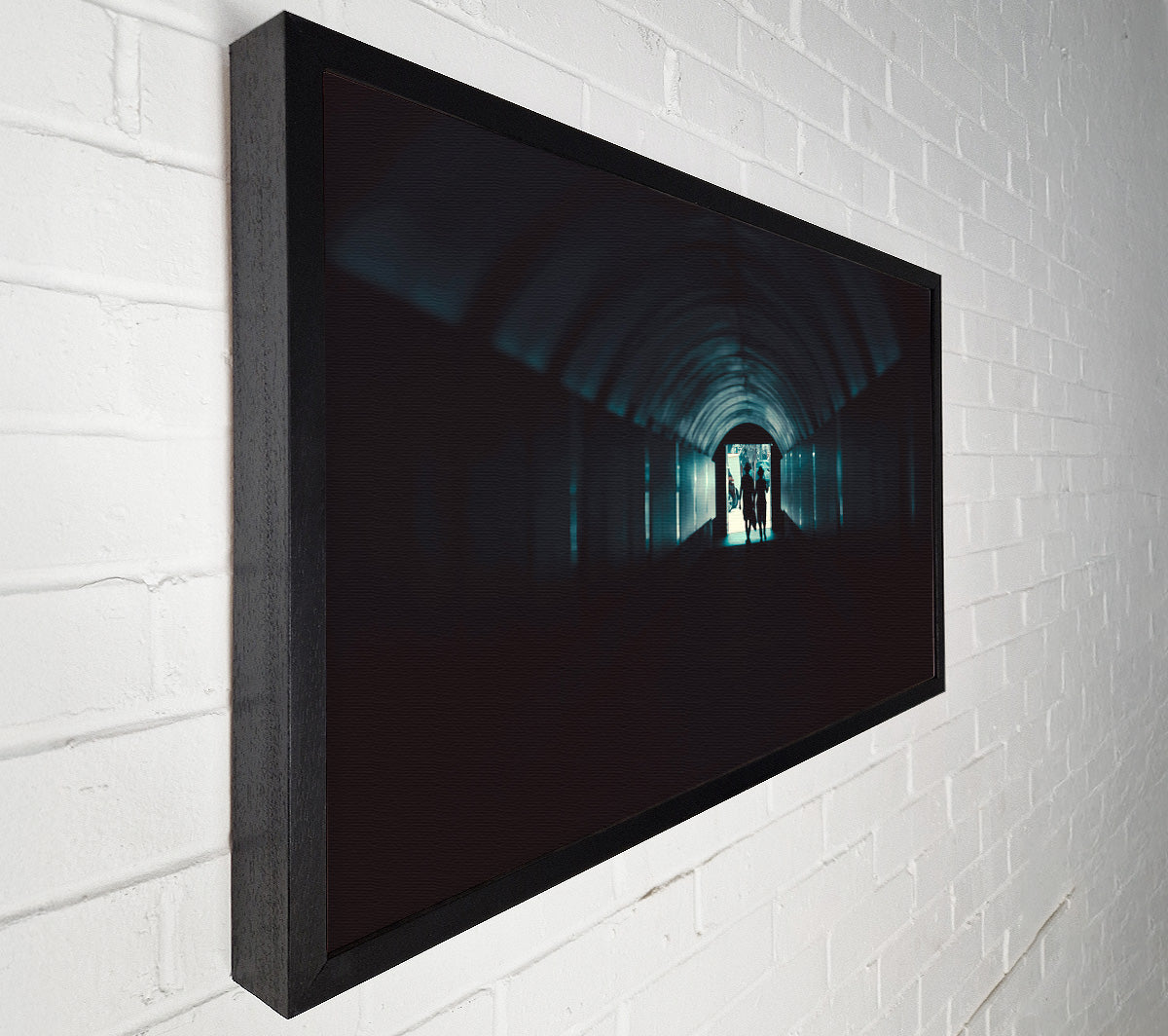 Teal Tunnel Vision Canvas Wall Art